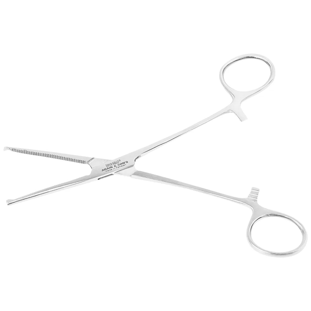 Hình ảnh Pen gắp thẳng có mấu Electro Bismed dùng kẹp bông băng, băng gạc rửa vết thương (1 cái x 16cm)