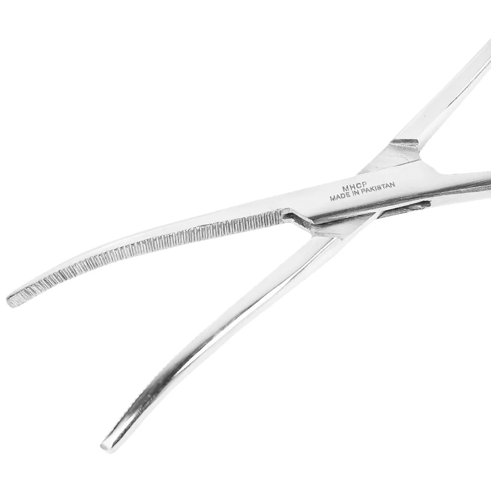 Hình ảnh Pen gắp cong không mấu Electro Bismed  dùng kẹp bông băng, băng gạc rửa vết thương (1 cái x 18cm)