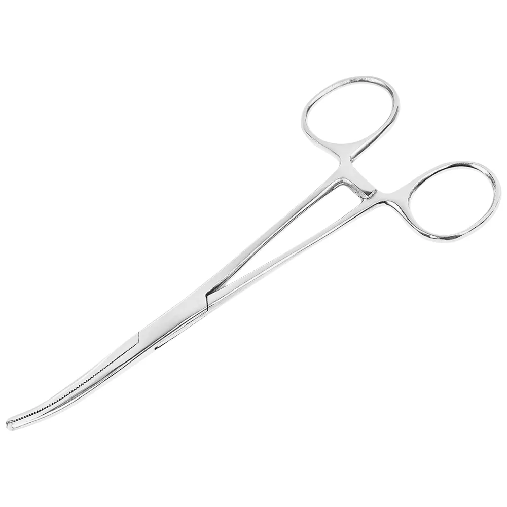 Hình ảnh Pen gắp cong không mấu Electro Bismed  dùng kẹp bông băng, băng gạc rửa vết thương (1 cái x 18cm)