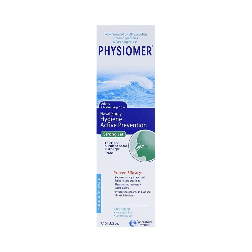 Hình ảnh Dung dịch rửa mũi Physiomer Strong Jet làm sạch dịch nhầy đóng nghẹt trong mũi (210ml)