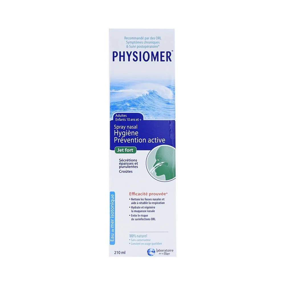 Hình ảnh Dung dịch rửa mũi Physiomer Strong Jet làm sạch dịch nhầy đóng nghẹt trong mũi (210ml)
