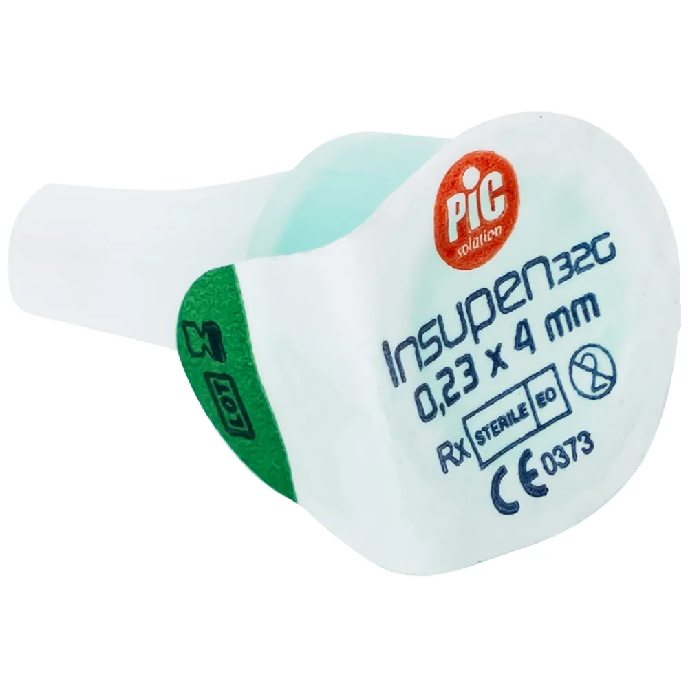 Hình ảnh Đầu kim tiêm tiểu đường PIC Insupen Original dùng để gắn vào đầu bút tiêm insulin (100 Cái)