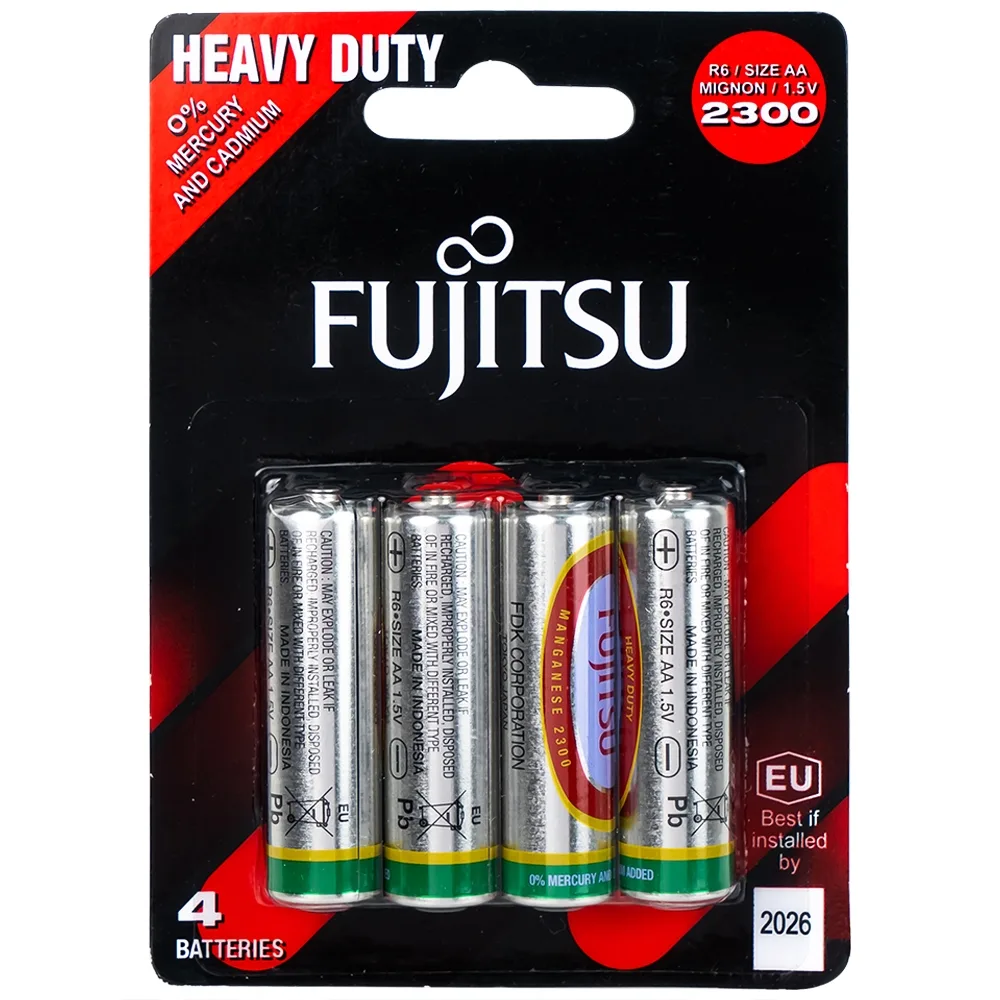 Hình ảnh Pin FuJitsu R06/2300(BP4) AA bền, an toàn cho sức khỏe (4 cục)