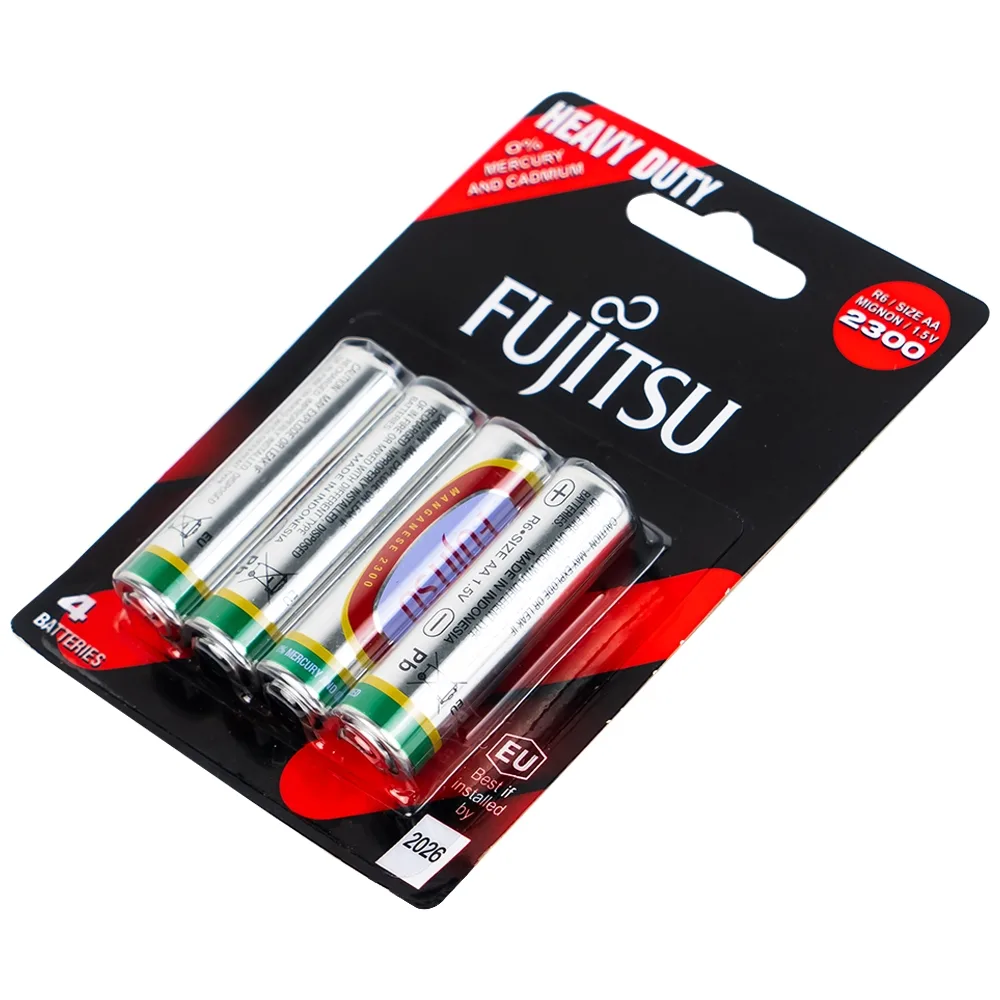 Hình ảnh Pin FuJitsu R06/2300(BP4) AA bền, an toàn cho sức khỏe (4 cục)