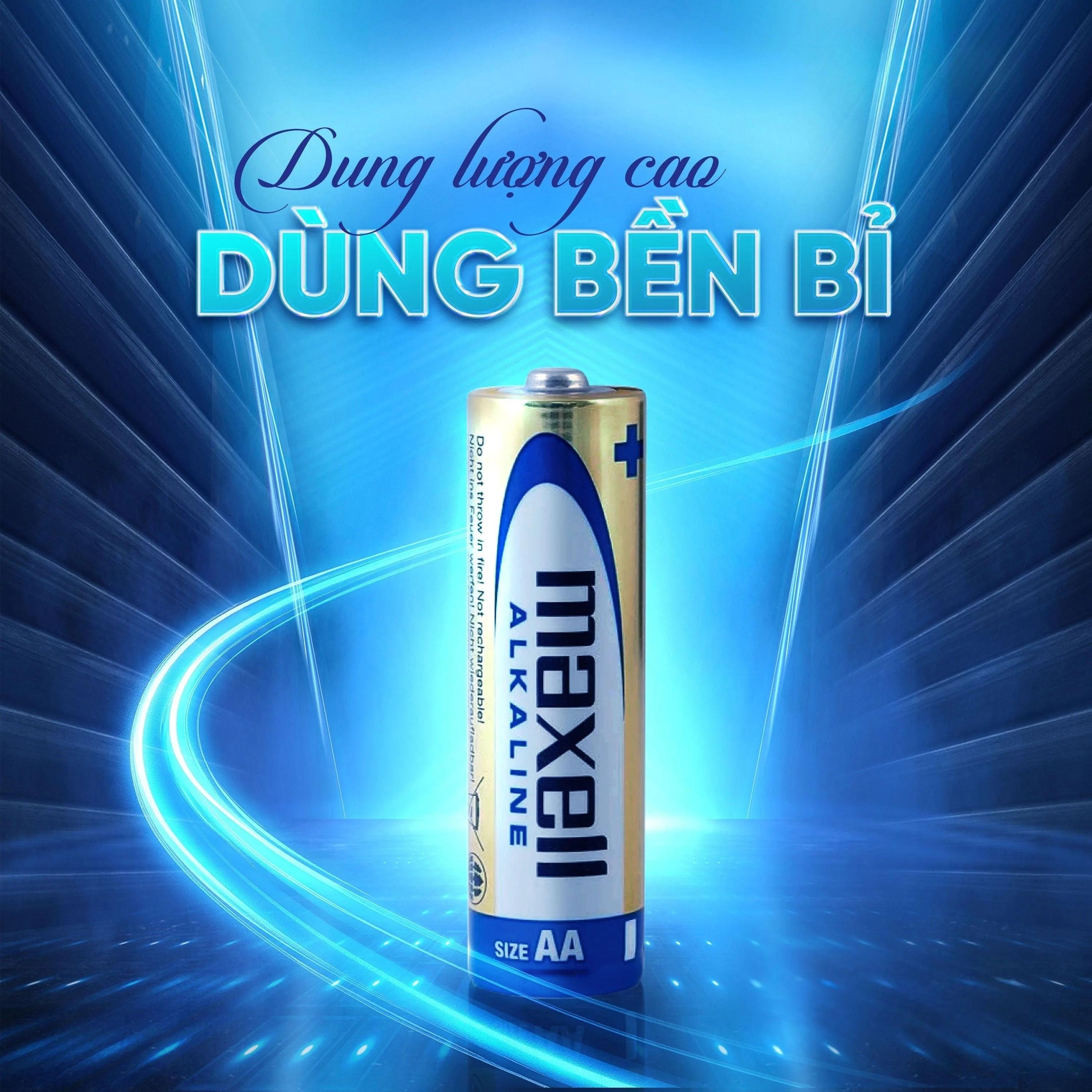 Hình ảnh Pin kiềm Maxell super alkaline AA LR6(GD) (vỉ 6 viên) dùng cho các thiết bị điện tử