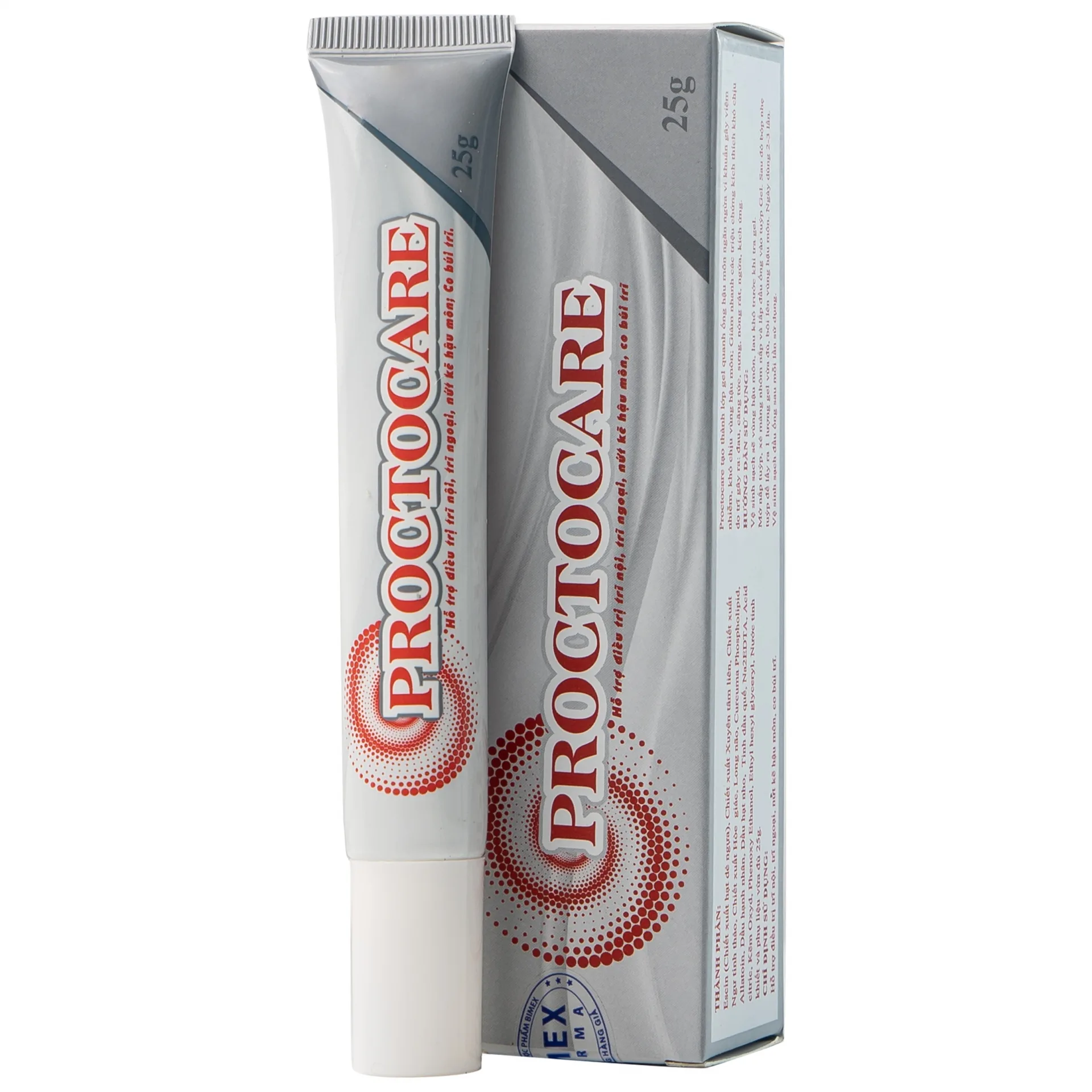 Hình ảnh Gel bôi Proctocare Bimex hỗ trợ điều trị trĩ nội, trĩ ngoại, nứt kẽ hậu môn, co búi trĩ (25g)