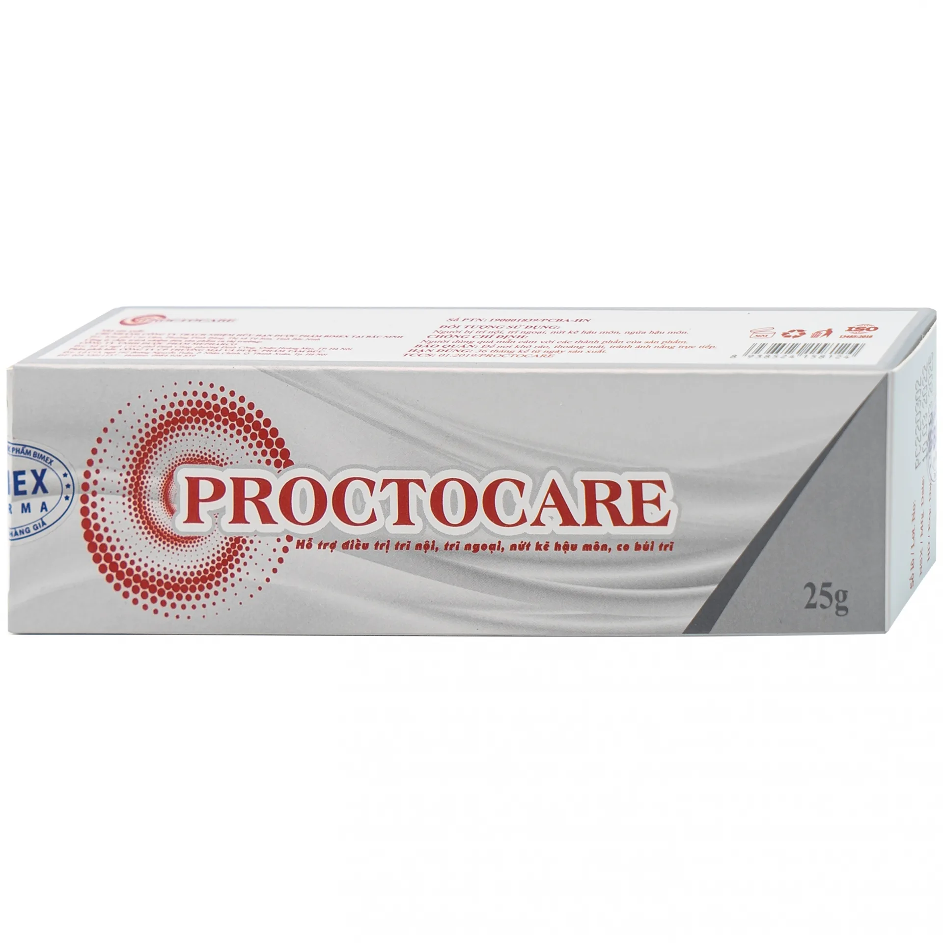 Hình ảnh Gel bôi Proctocare Bimex hỗ trợ điều trị trĩ nội, trĩ ngoại, nứt kẽ hậu môn, co búi trĩ (25g)