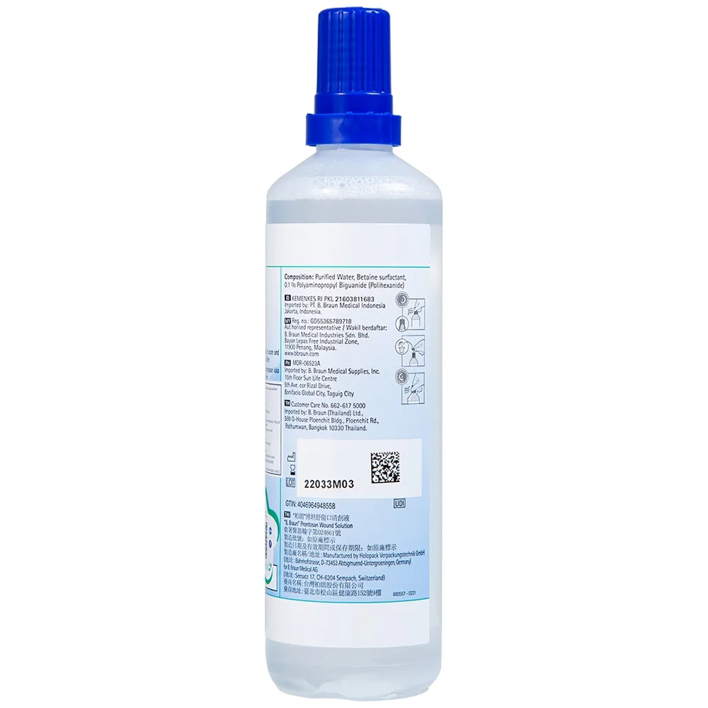 Hình ảnh Dung dịch Prontosan Wound Solution B.Braun sát khuẩn, làm mềm vết loét (350ml) 