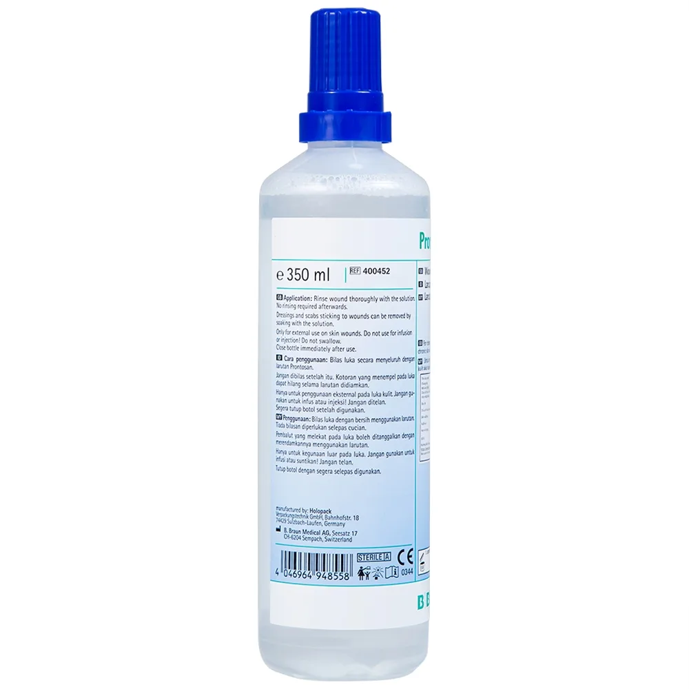 Hình ảnh Dung dịch Prontosan Wound Solution B.Braun sát khuẩn, làm mềm vết loét (350ml) 
