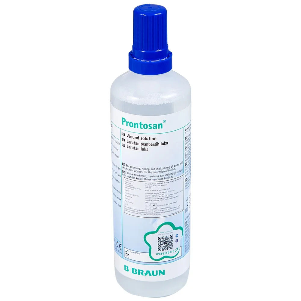 Hình ảnh Dung dịch Prontosan Wound Solution B.Braun sát khuẩn, làm mềm vết loét (350ml) 