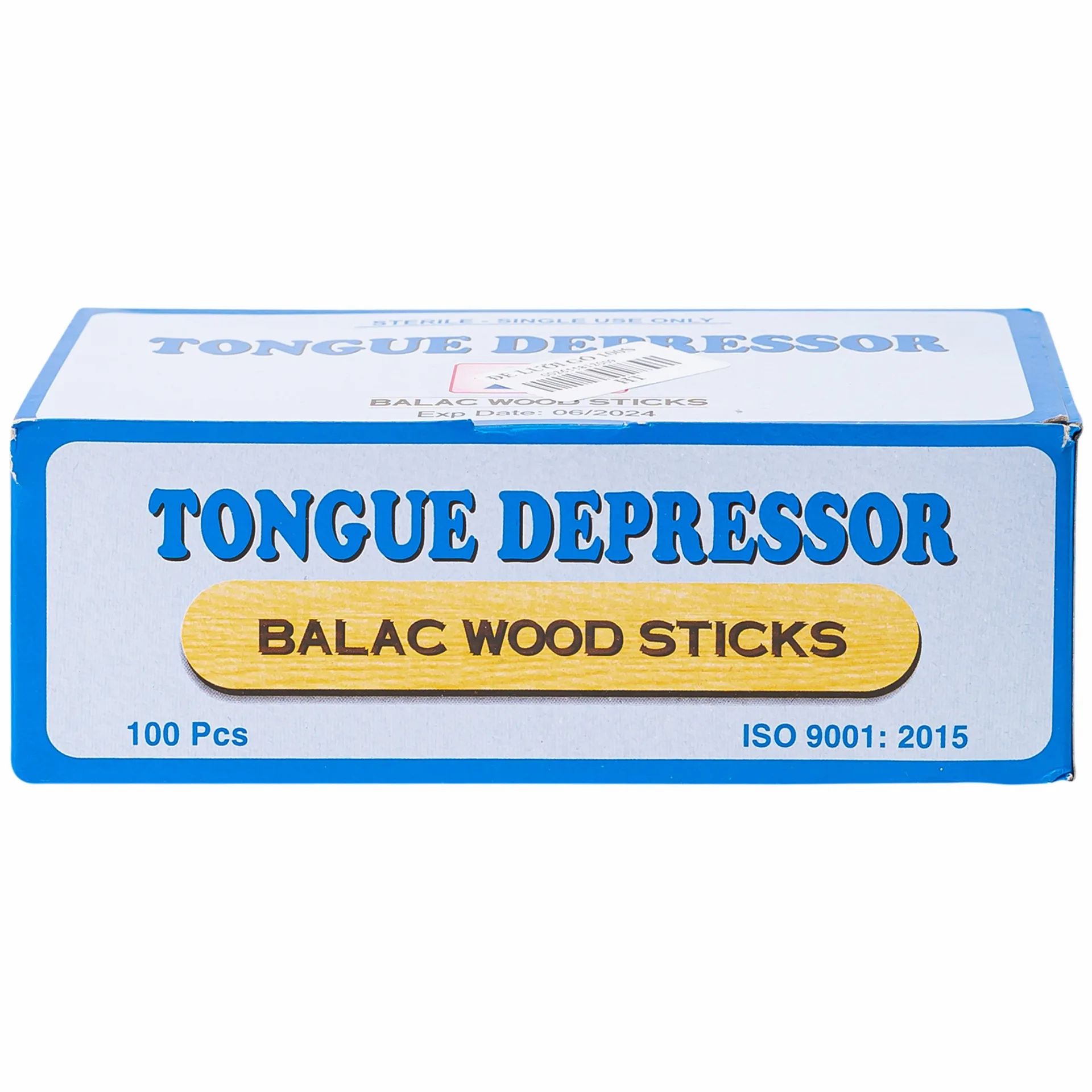 Hình ảnh Que đè lưỡi gỗ Lạc Việt Balac Wood Sticks dùng để khám khoang miệng và cổ họng (100 cây)
