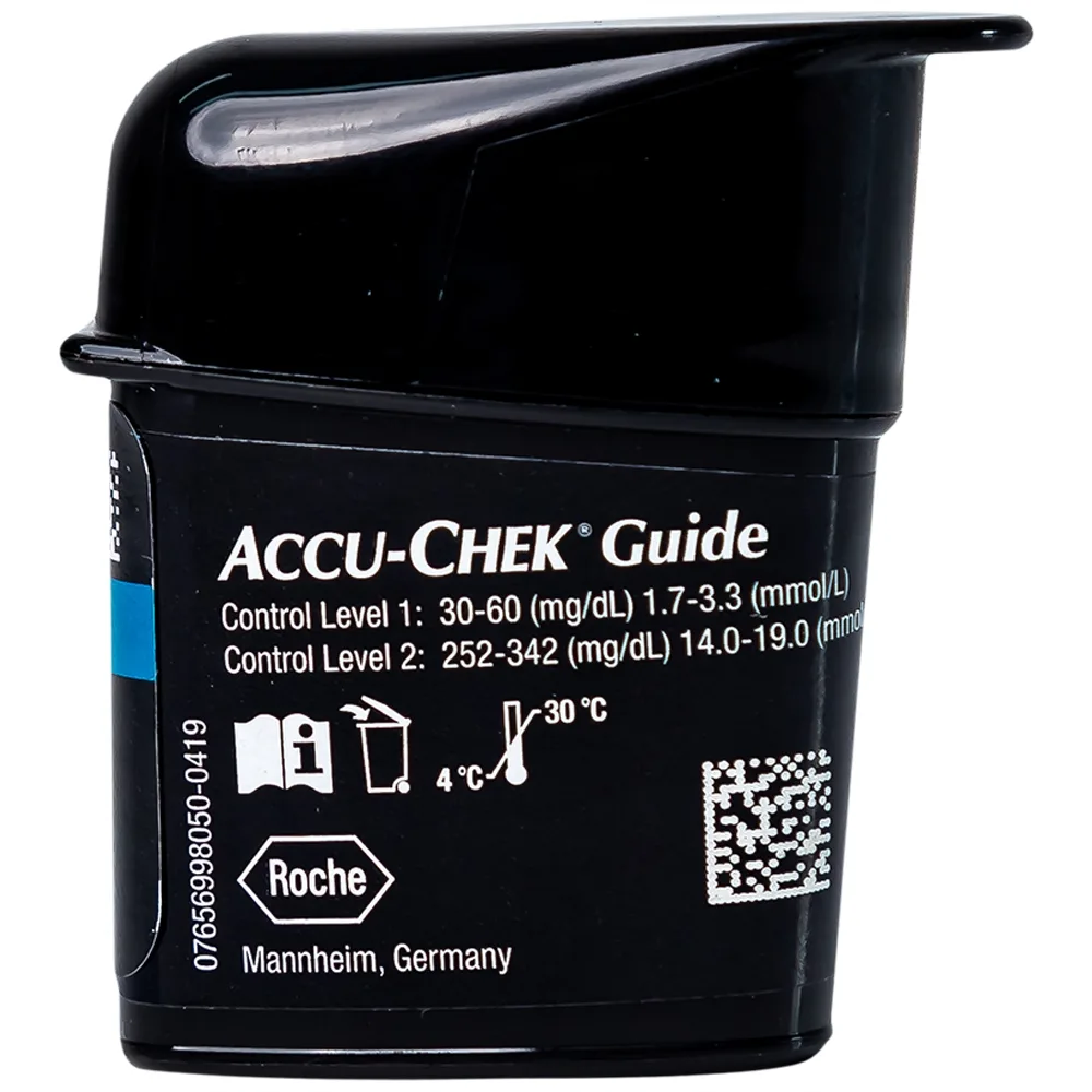 Hình ảnh Que thử đường huyết Accu-Chek Guide theo dõi đường huyết (25 que)