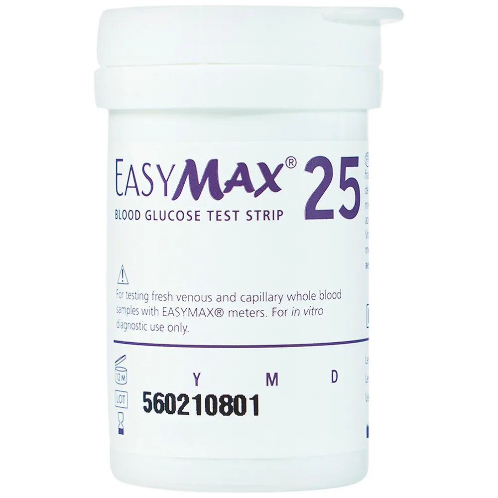 Hình ảnh Que thử đường huyết Easy Max cho kết quả trong 5 giây (25 cái)