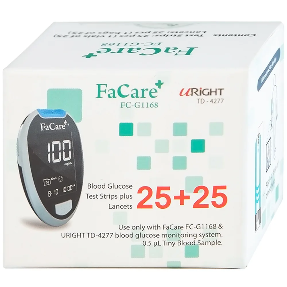 Hình ảnh Que thử đường huyết FaCare TD-4277 And FC-G168 (25 cái)