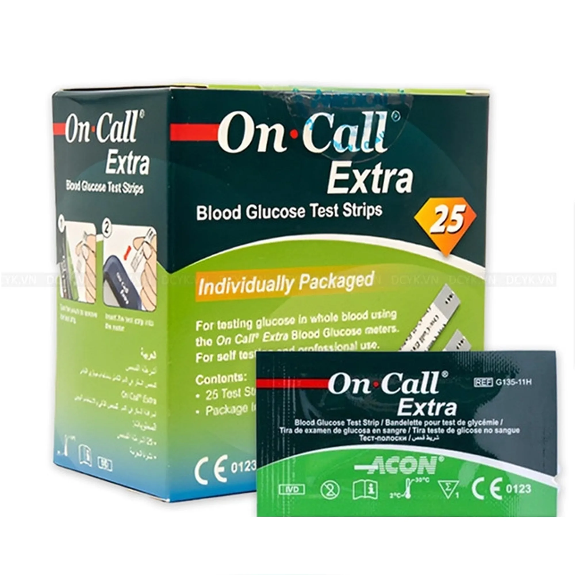 Hình ảnh Que thử đường huyết On Call Extra (25 cái)