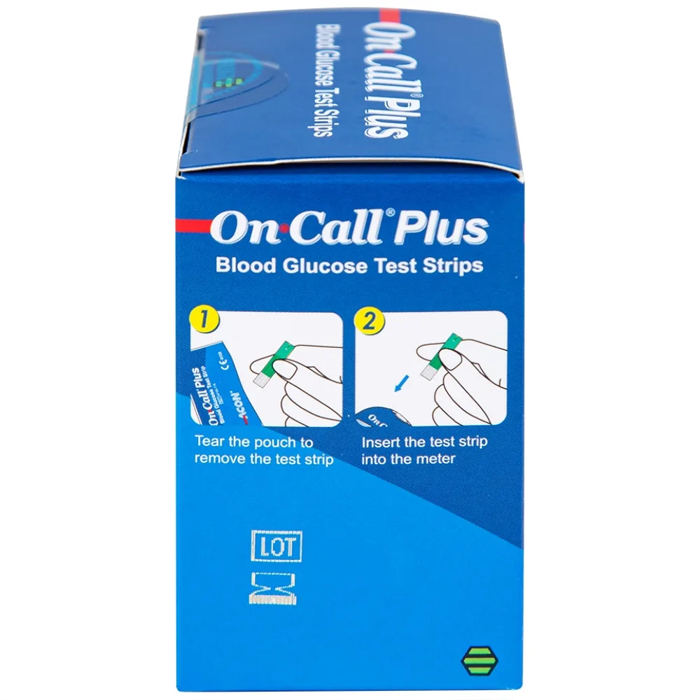 Hình ảnh Que thử đường huyết On Call Plus (25 cái)