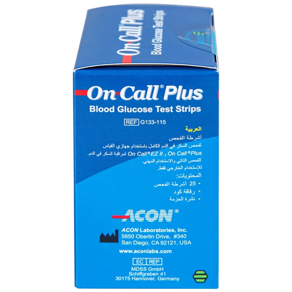 Hình ảnh Que thử đường huyết On Call Plus (25 cái)