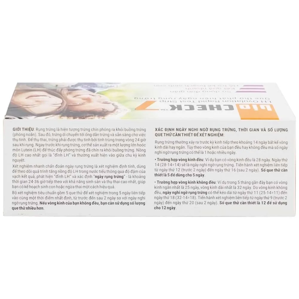 Hình ảnh Que thử phát hiện ngày rụng trứng Bio Check cho kết quả trong 5 - 10 phút (7 cái)