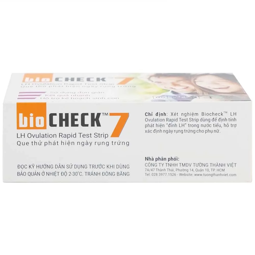 Hình ảnh Que thử phát hiện ngày rụng trứng Bio Check cho kết quả trong 5 - 10 phút (7 cái)