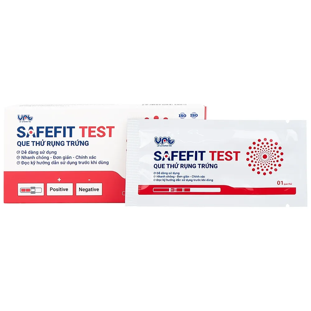 Hình ảnh Que thử rụng trứng Safefit Test dùng để xác định ngày rụng trứng (7 que)