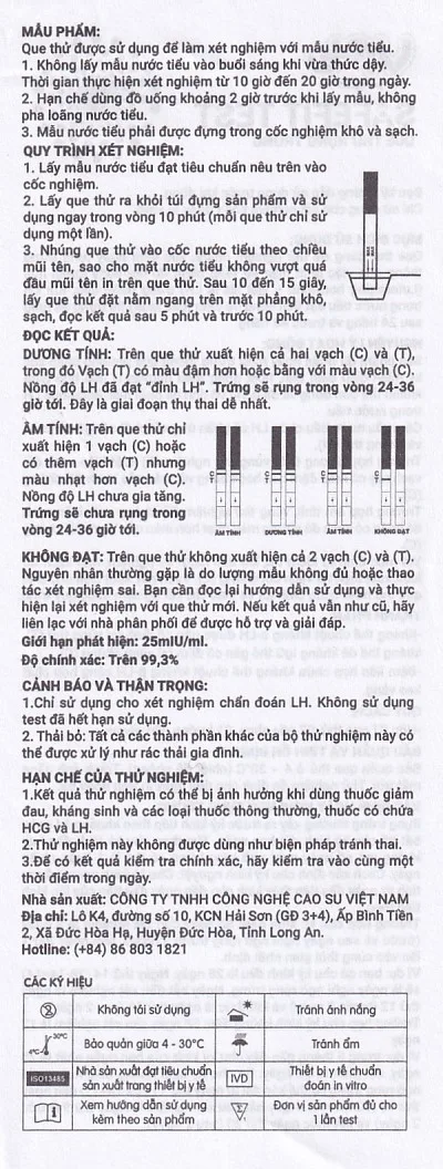 Hình ảnh Que thử rụng trứng Safefit Test dùng để xác định ngày rụng trứng (7 que)