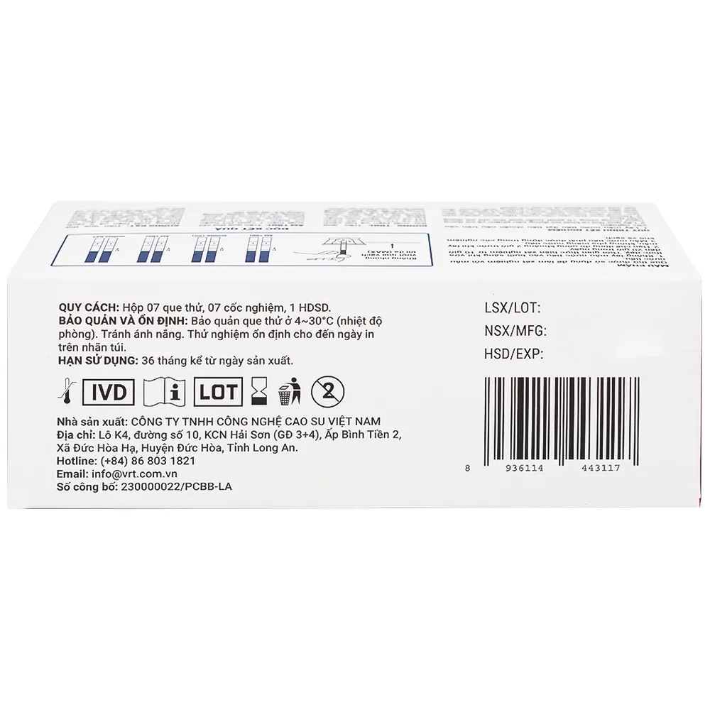 Hình ảnh Que thử rụng trứng Safefit Test dùng để xác định ngày rụng trứng (7 que)