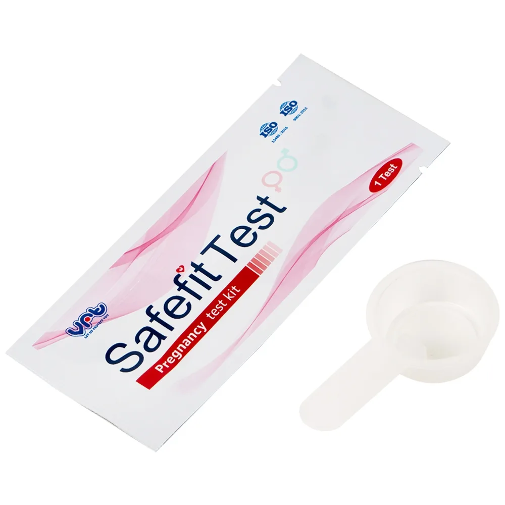 Hình ảnh Que thử thai nhanh Safefit Test (Hộp 1 que x 1 cốc nhựa)