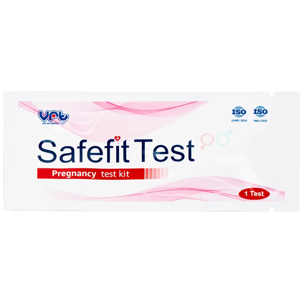 Hình ảnh Que thử thai nhanh Safefit Test (Hộp 1 que x 1 cốc nhựa)