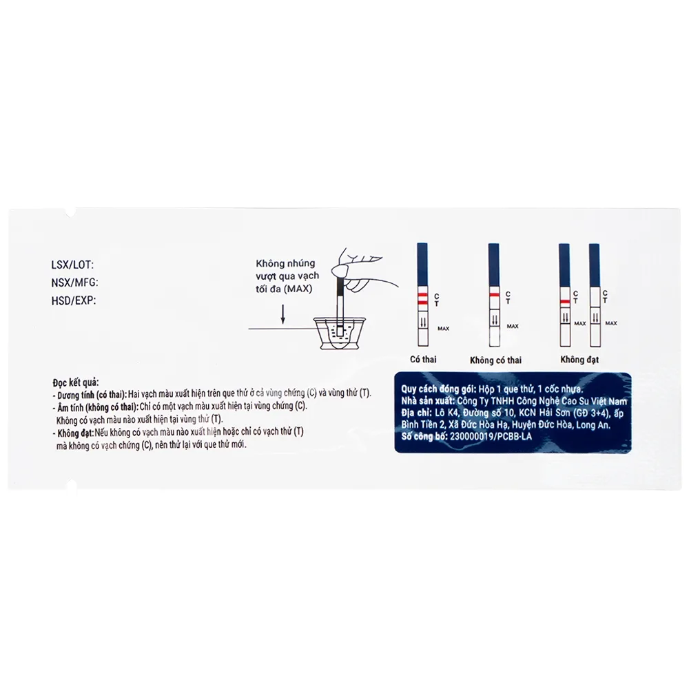 Hình ảnh Que thử thai nhanh Safefit Test (Hộp 1 que x 1 cốc nhựa)