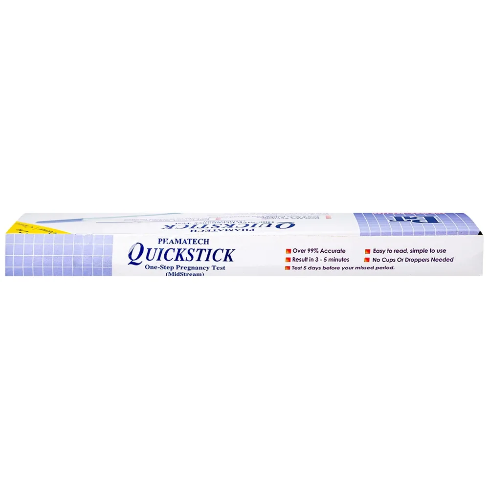 Hình ảnh Que thử thai điện tử QuickStick One-Step Pregnancy Test Phamatech cho kết quả trong 5 phút (1 cái)