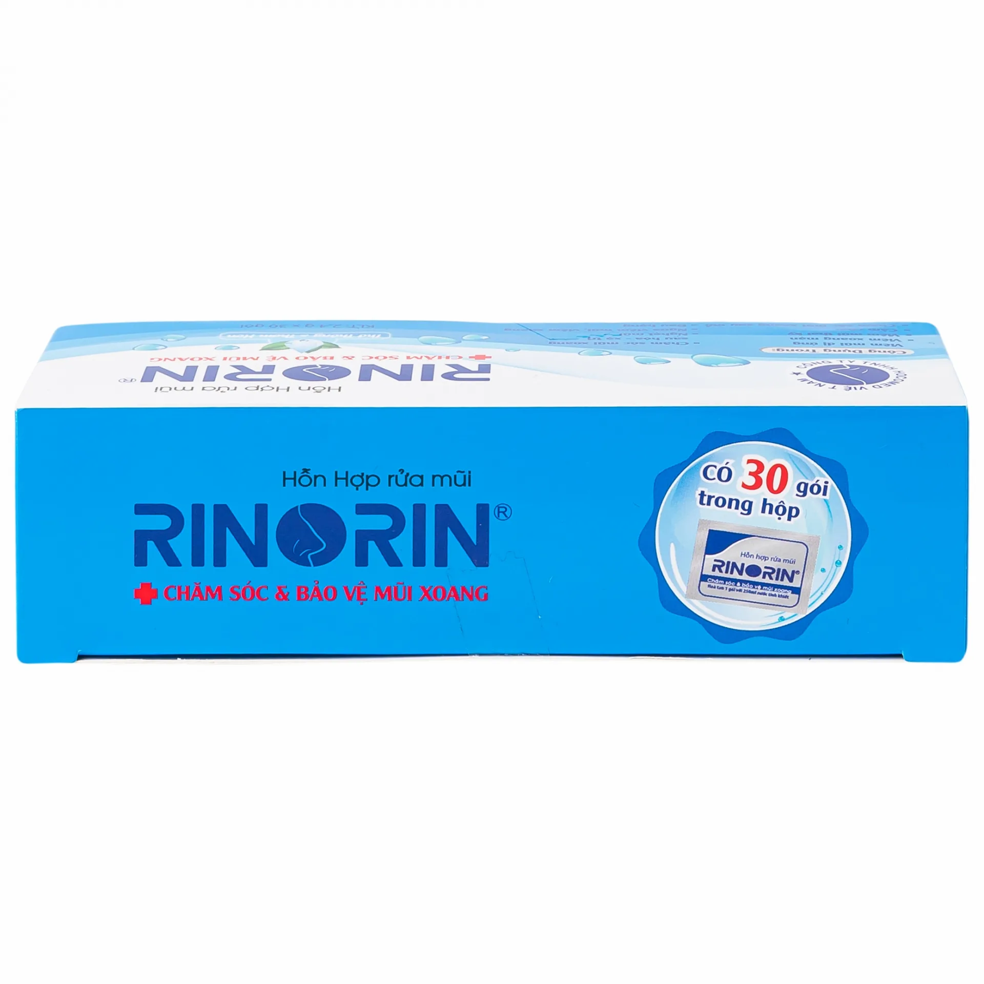 Hình ảnh Hỗn hợp rửa mũi Rinorin chăm sóc và bảo vệ mũi xoang (30 gói)