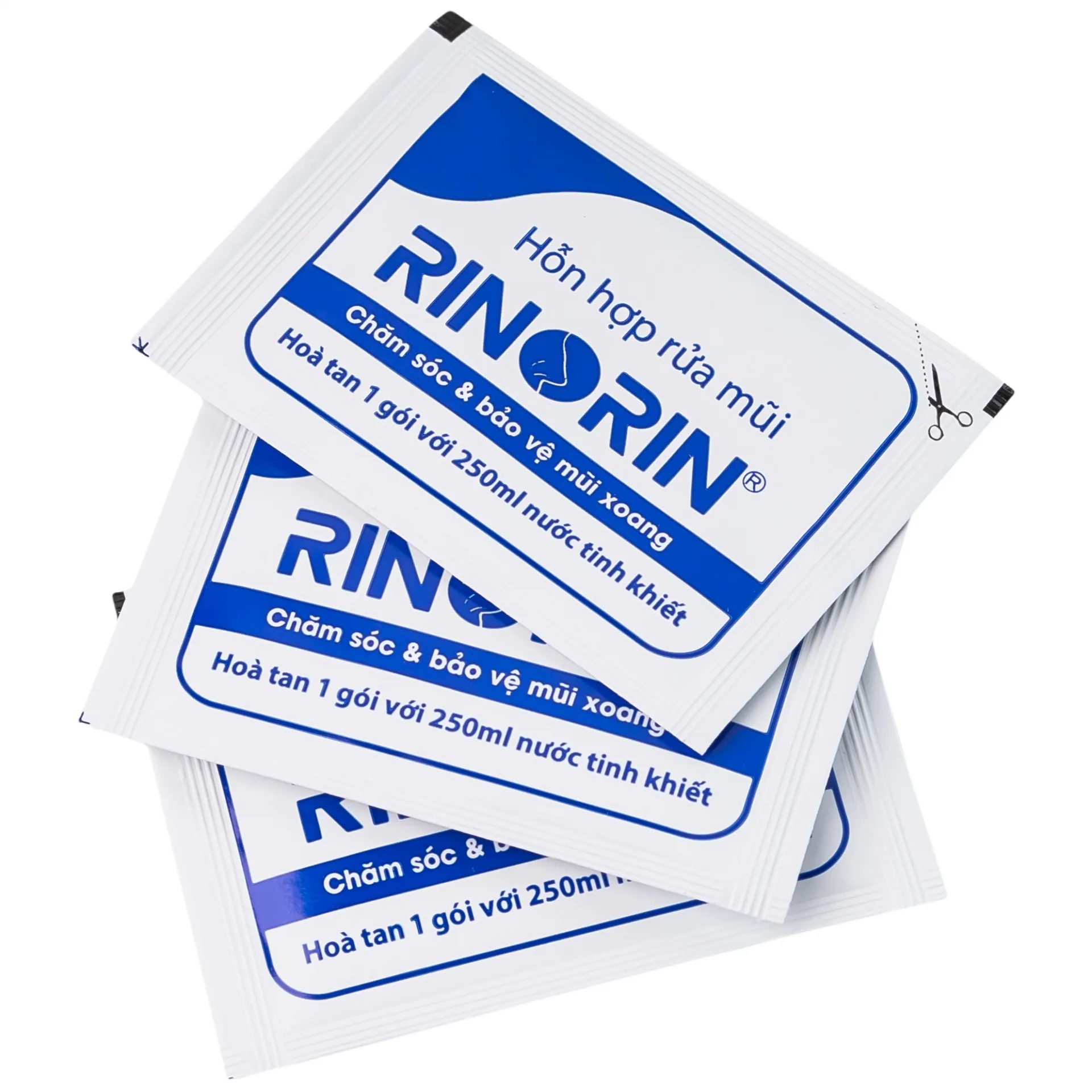 Hình ảnh Hỗn hợp rửa mũi Rinorin chăm sóc và bảo vệ mũi xoang (30 gói)