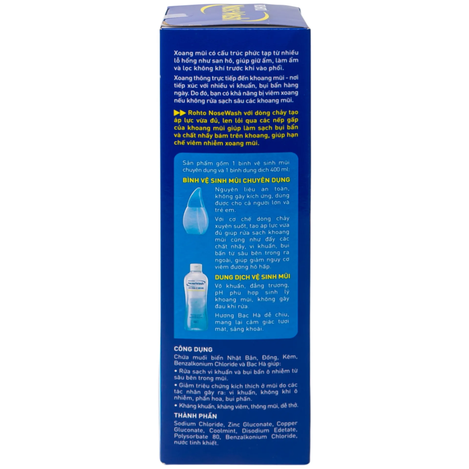 Hình ảnh Bộ vệ sinh mũi gồm bình NoseWash Rohto làm sạch sâu và kháng khuẩn (400ml)