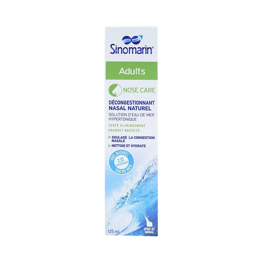 Hình ảnh Xịt mũi Sinomarin Adults Nose Care rửa xoang mũi, nghẹt mũi, sung huyết mũi (125ml)