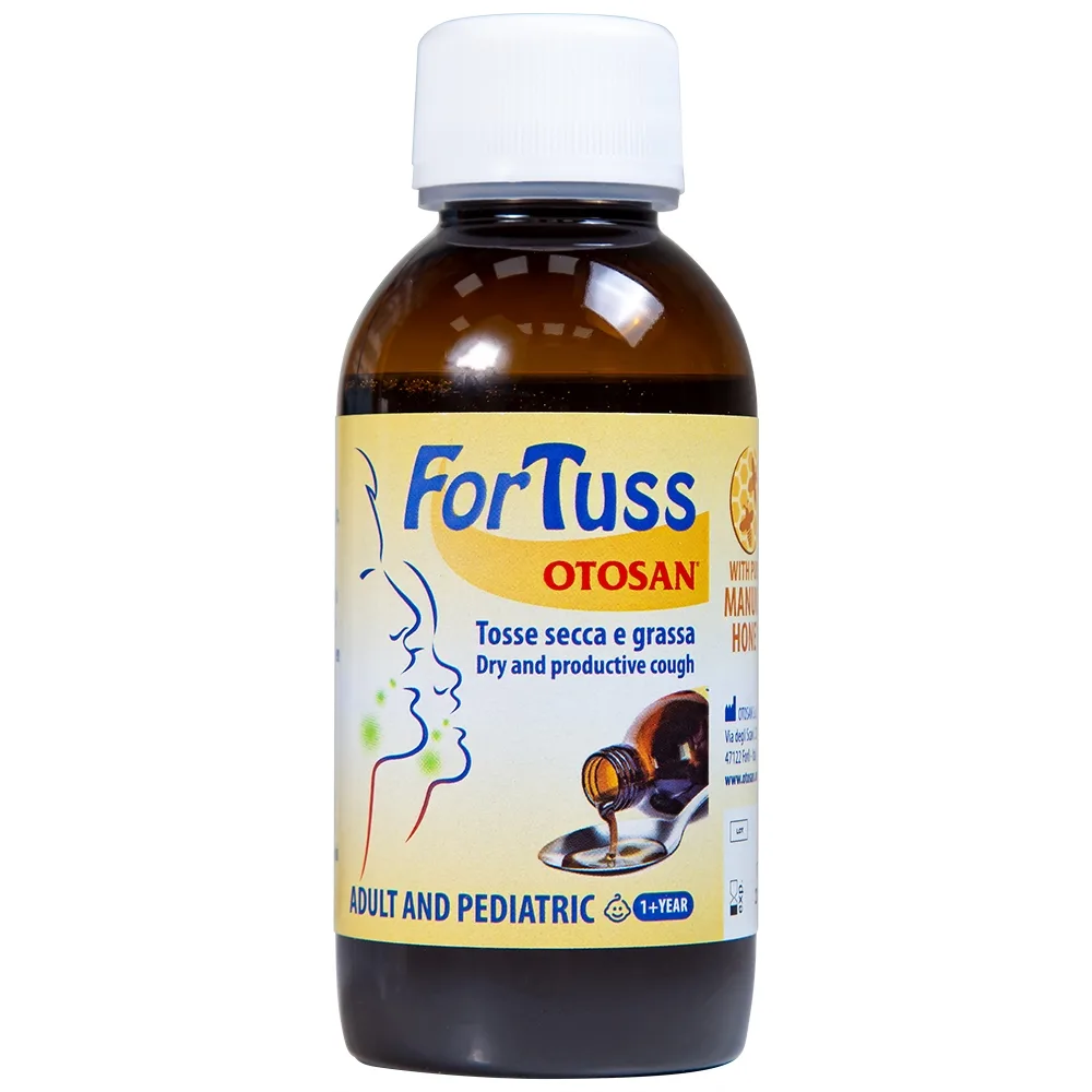 Hình ảnh Siro ho Fortuss Otosan làm dịu cơn ho hiệu quả, bảo vệ niêm mạc (180g)