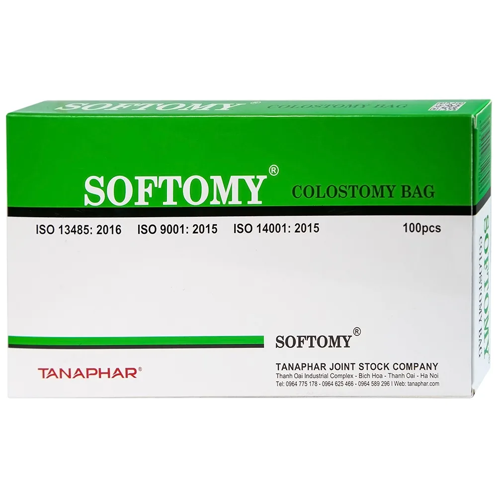 Hình ảnh Túi hậu môn nhân tạo Softomy Tanaphar hỗ trợ cho việc bài tiết ở những người bệnh về hệ bài tiết (100 cái)