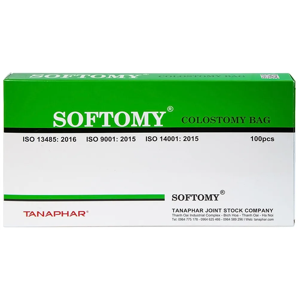 Hình ảnh Túi hậu môn nhân tạo Softomy Tanaphar hỗ trợ cho việc bài tiết ở những người bệnh về hệ bài tiết (100 cái)