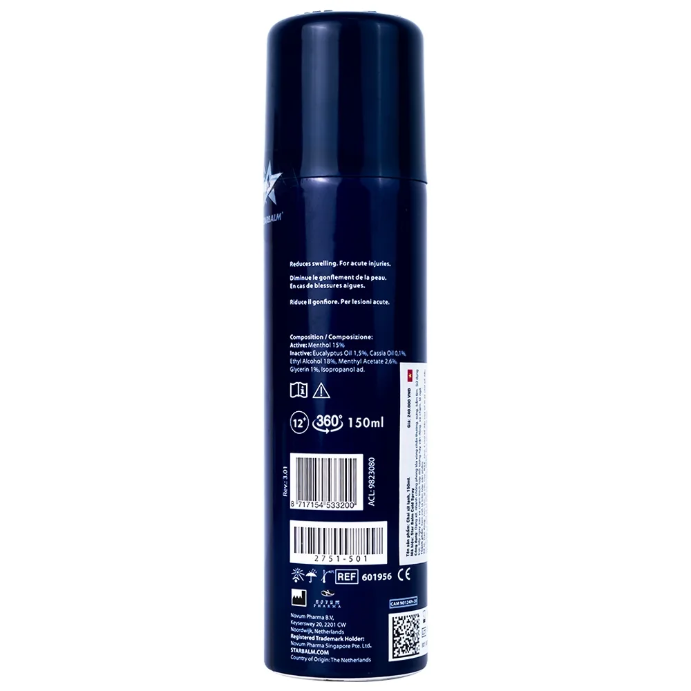 Hình ảnh Chai xịt lạnh giảm đau sau chấn thương Starbalm Cold Spray (150ml)