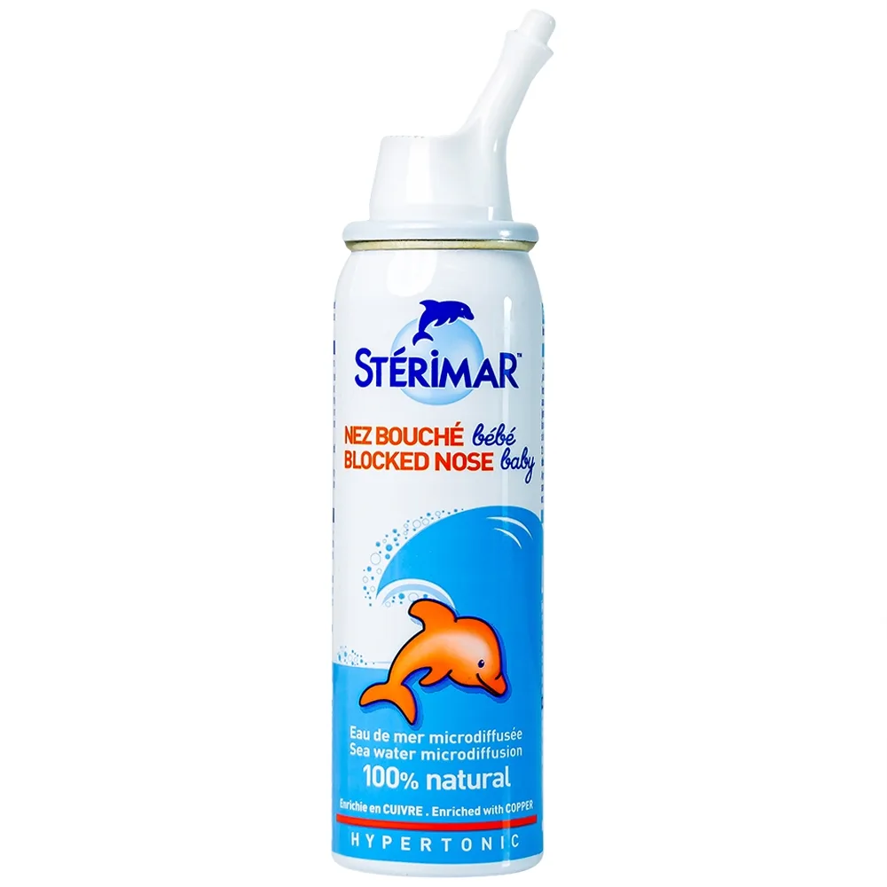 Hình ảnh Dung dịch xịt mũi Stérimar Blocked Nose Baby 50ml làm sạch, loại bỏ bụi bẩn niêm mạc mũi cho trẻ từ 3 tháng - 3 tuổi