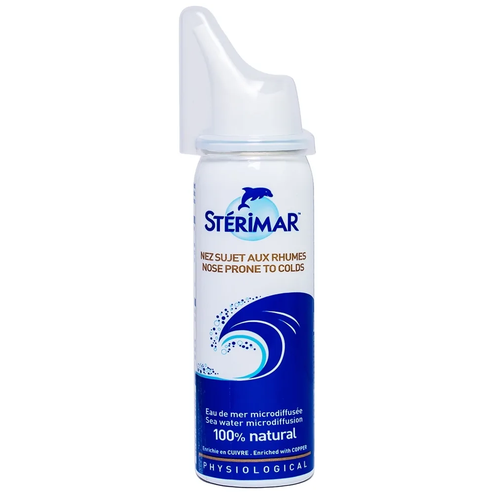 Hình ảnh Dung dịch xịt mũi Stérimar Nose Prone To Colds 50ml làm sạch, loại bỏ bụi bẩn niêm mạc mũi cho trẻ từ 6 tháng - người lớn