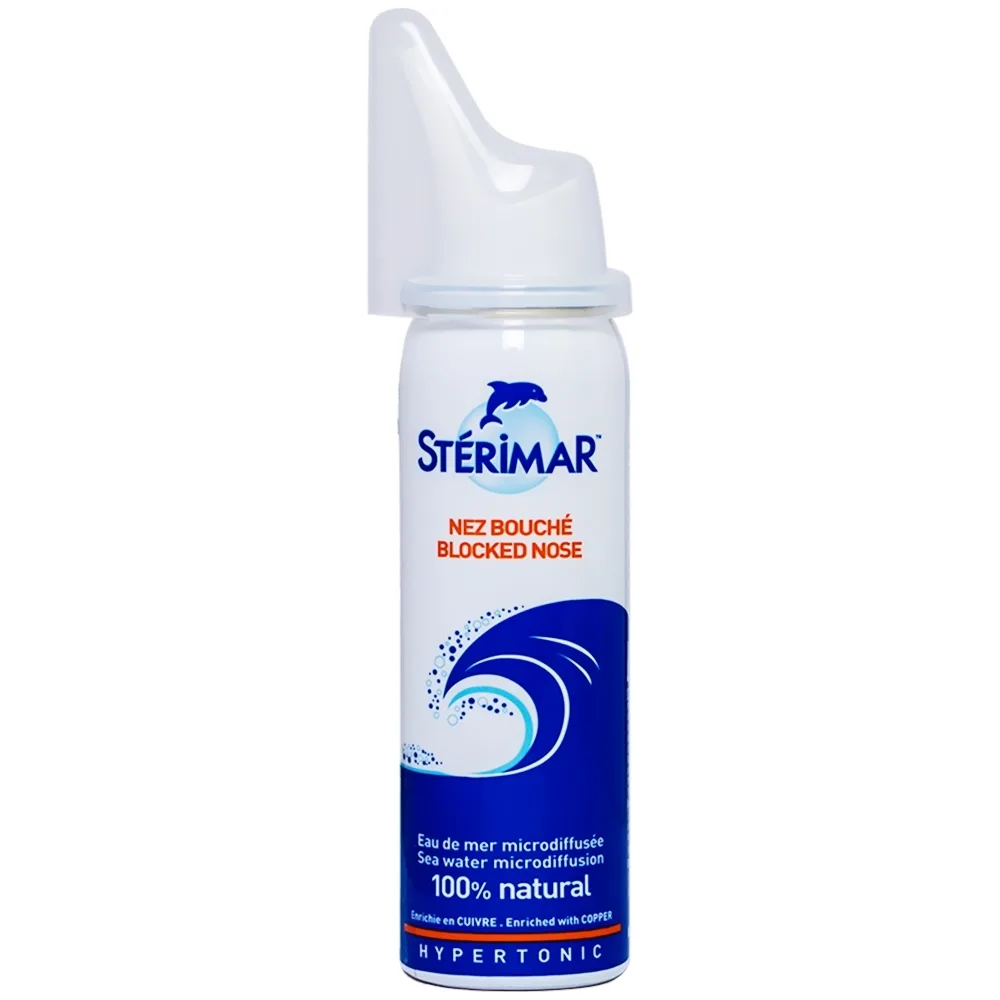 Hình ảnh Dung dịch xịt mũi Stérimar Nez Bouché Blocked Nose 50ml làm sạch, loại bỏ bụi bẩn dành cho trẻ từ 3 tuổi - người lớn