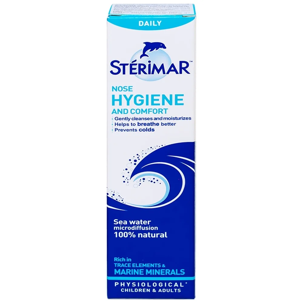 Hình ảnh Dung dịch xịt mũi Stérimar Nose Hygiene And Comfor 50ml loại bỏ bụi bẩn niêm mạc mũi cho trẻ từ 3 tuổi - người lớn