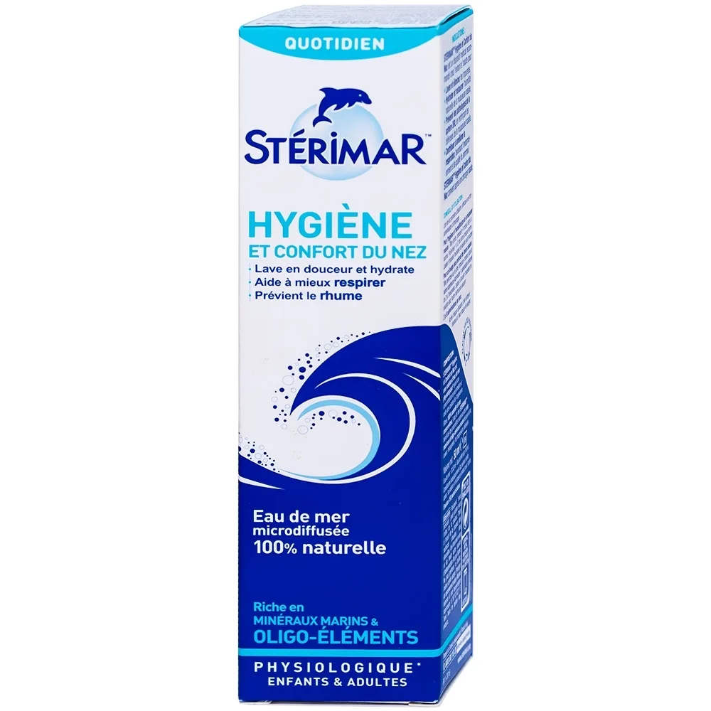 Hình ảnh Dung dịch xịt mũi Stérimar Nose Hygiene And Comfor 50ml loại bỏ bụi bẩn niêm mạc mũi cho trẻ từ 3 tuổi - người lớn