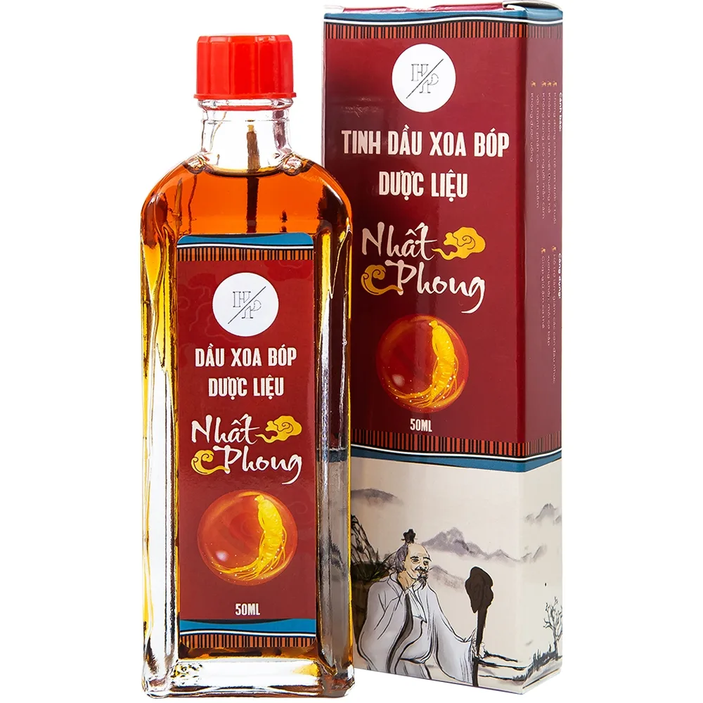 Hình ảnh Tinh dầu xoa bóp dược liệu Nhất Phong 50ml giảm đau nhức xương khớp, mỏi cơ bắp, làm ấm cơ thể