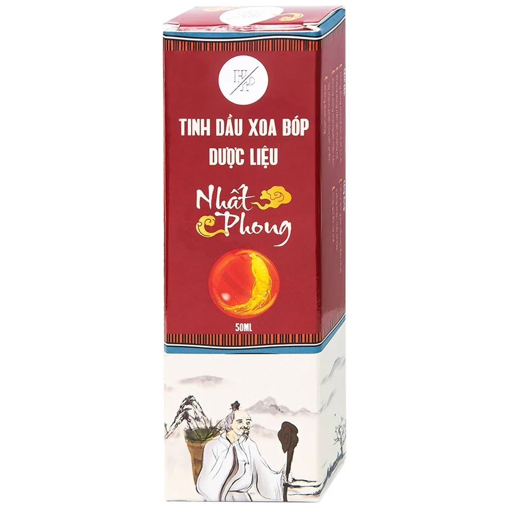 Hình ảnh Tinh dầu xoa bóp dược liệu Nhất Phong 50ml giảm đau nhức xương khớp, mỏi cơ bắp, làm ấm cơ thể