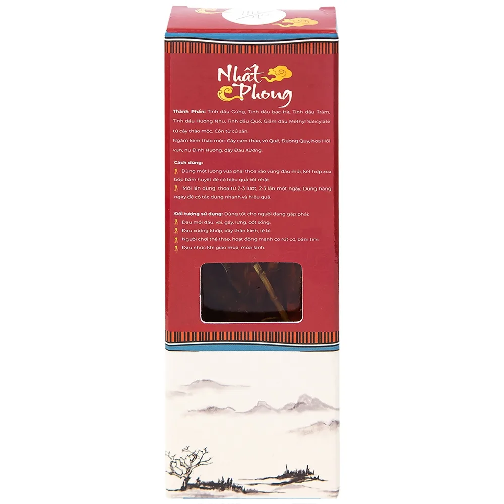 Hình ảnh Tinh dầu xoa bóp dược liệu Nhất Phong 50ml giảm đau nhức xương khớp, mỏi cơ bắp, làm ấm cơ thể