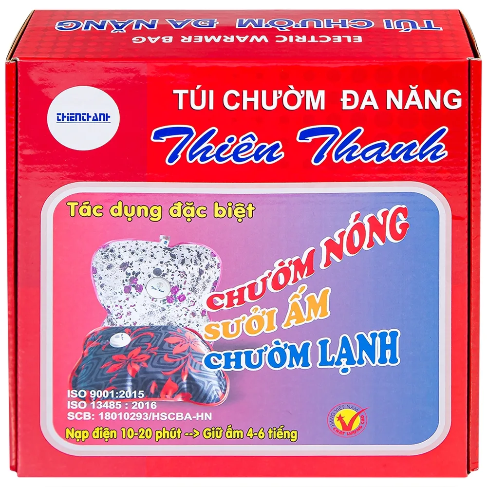 Hình ảnh Túi chườm đa năng Thiên Thanh chườm nóng, sưởi ẩm, chườm lạnh, giữ ấm 4 - 6 tiếng 