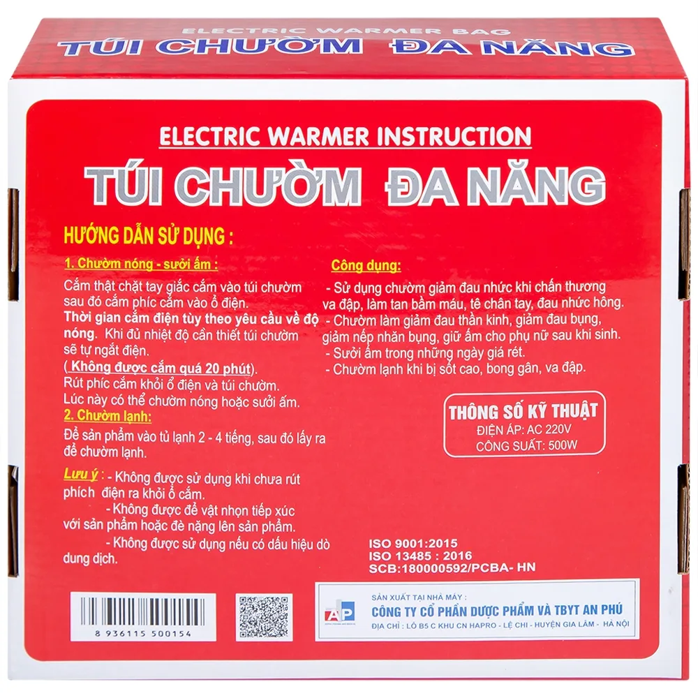 Hình ảnh Túi chườm đa năng Thiên Thanh chườm nóng, sưởi ẩm, chườm lạnh, giữ ấm 4 - 6 tiếng 
