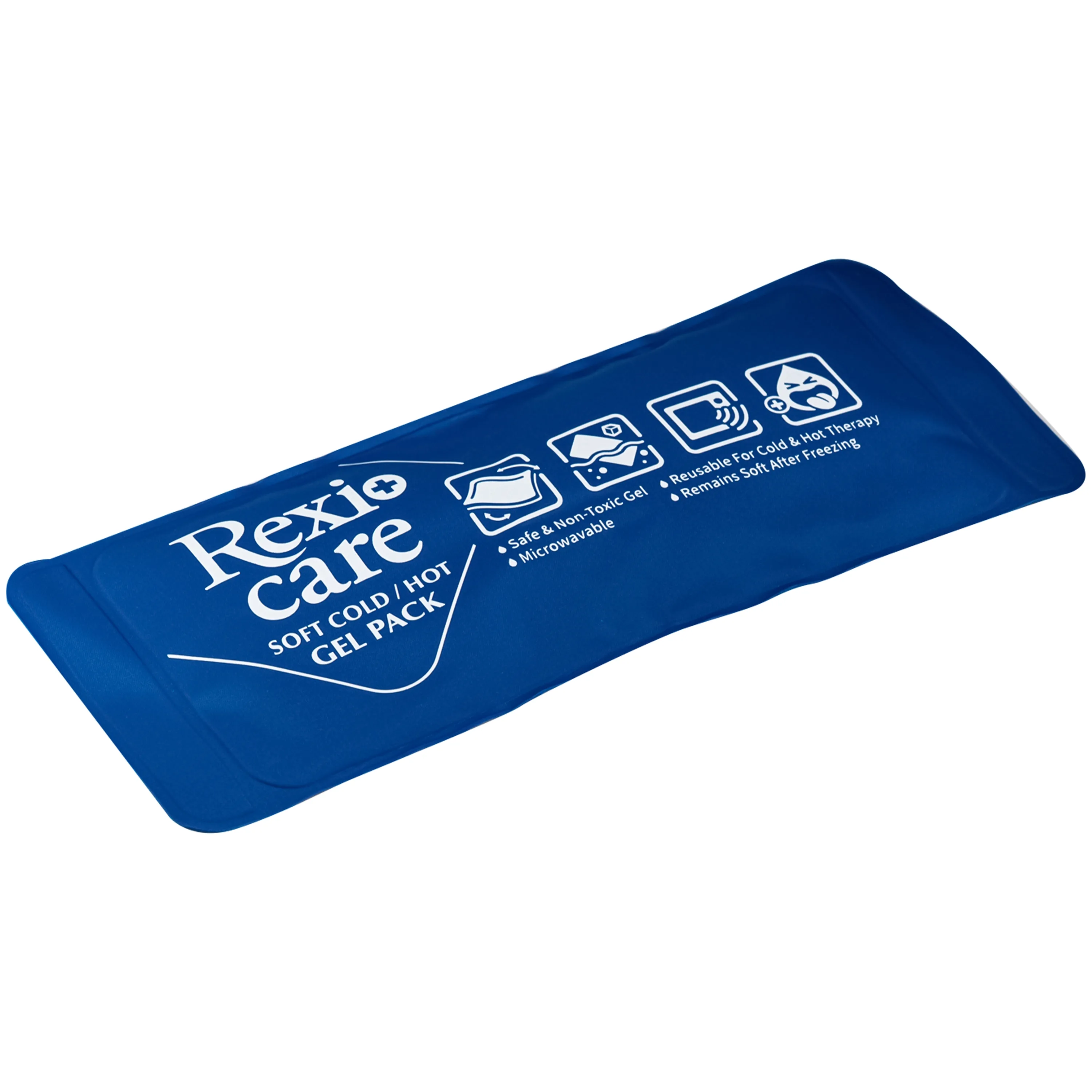 Hình ảnh Túi chườm nóng, lạnh Rexicare gel (28.5x11.5cm) Làm giảm co thắt cơ, đau, sưng phù, bầm máy sau chấn thương, thủ thuật nha khoa, côn trùng cắn