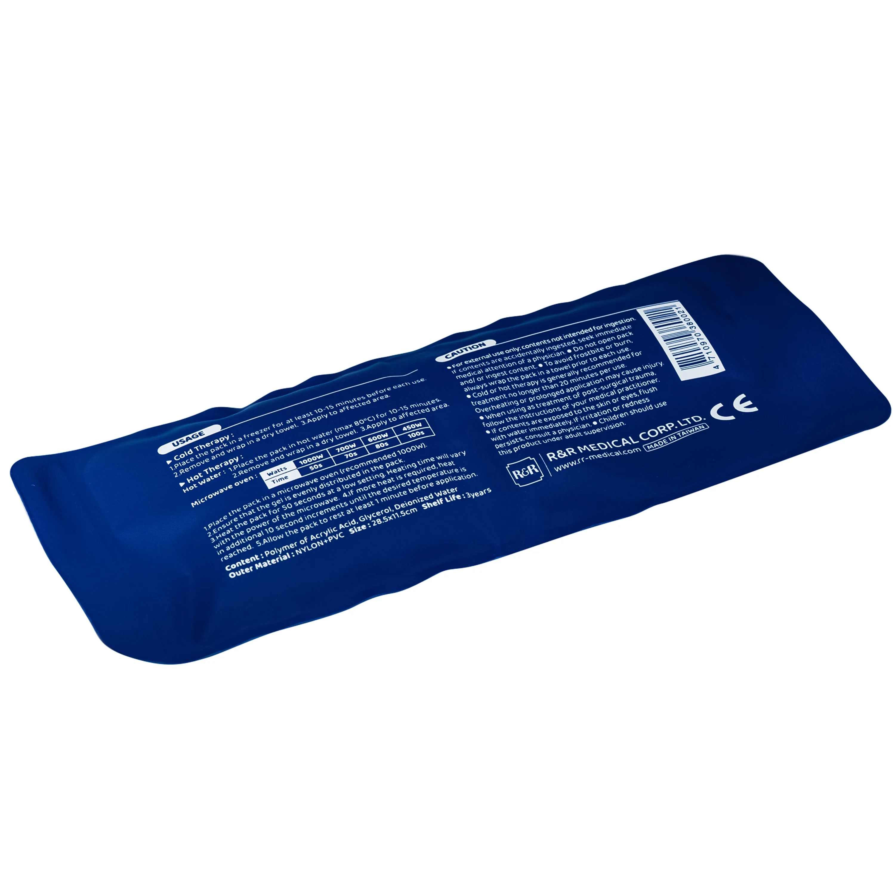 Hình ảnh Túi chườm nóng, lạnh Rexicare gel (28.5x11.5cm) Làm giảm co thắt cơ, đau, sưng phù, bầm máy sau chấn thương, thủ thuật nha khoa, côn trùng cắn